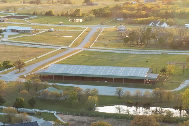 bird's eye view featuring a rural view
