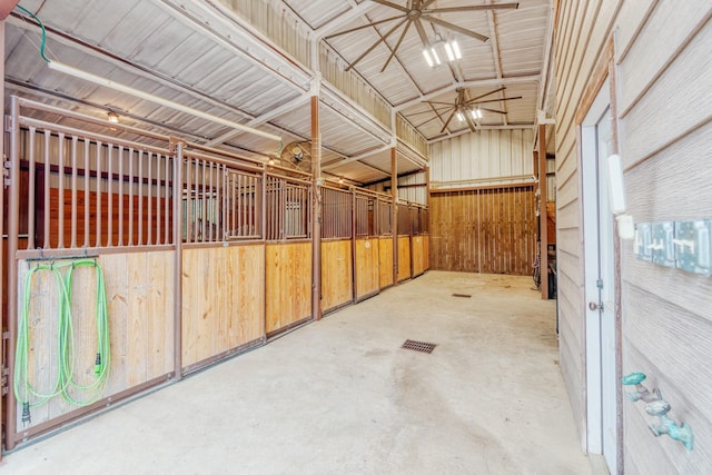 view of horse barn