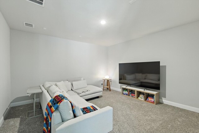 1304 S Pecan Pkwy, Northlake, TX 76247 - living area featuring carpet floors, baseboards, and visible vents