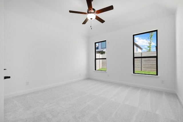 1525 Ginger Ln, Argyle, TX 76226 - unfurnished room with ceiling fan, light colored carpet, and baseboards