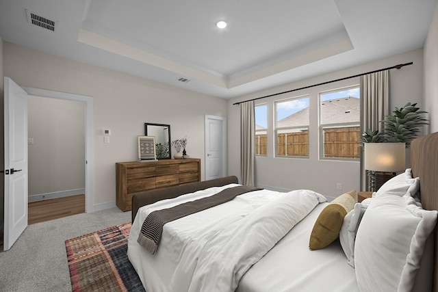 763 Emerald Hts, Lavon, TX 75166 - carpeted bedroom with a raised ceiling, baseboards, and recessed lighting
