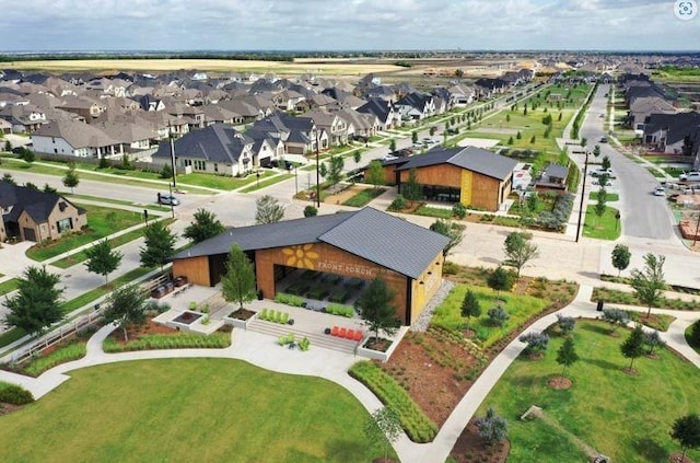 aerial view featuring a residential view
