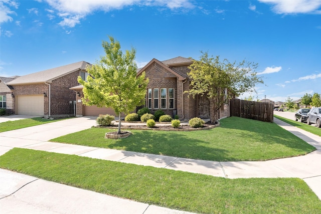 754 Brookline Dr, Lavon, TX 75166 - view of front of property featuring brick siding, driveway, and an attached garage
