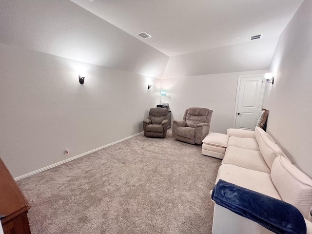 206 Lakewood Ln, Ponder, TX 76259 - carpeted cinema with lofted ceiling and baseboards