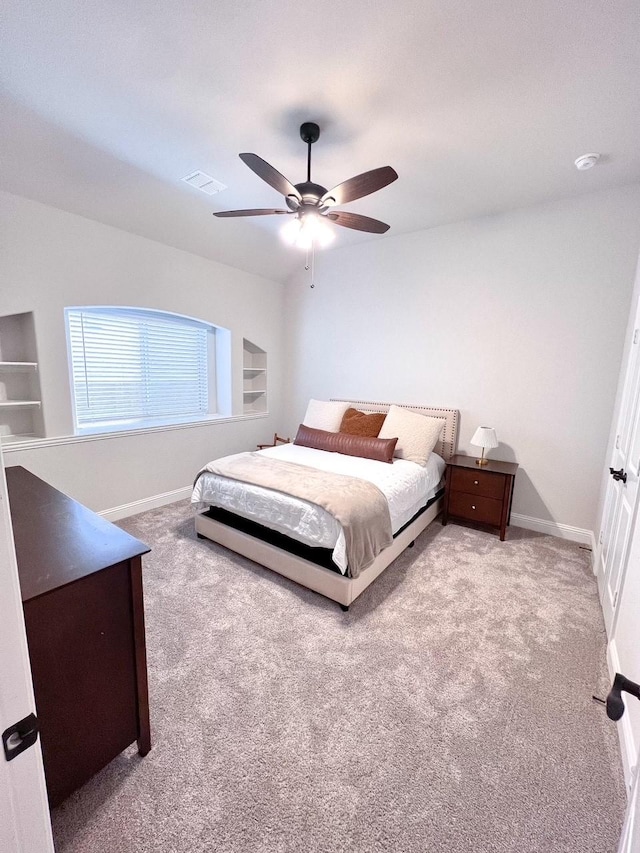 206 Lakewood Ln, Ponder, TX 76259 - carpeted bedroom with baseboards and ceiling fan