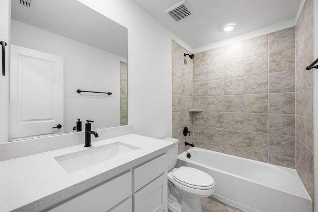 1538 Ginger Ln, Argyle, TX 76226 - bathroom featuring vanity, toilet, and shower / tub combination