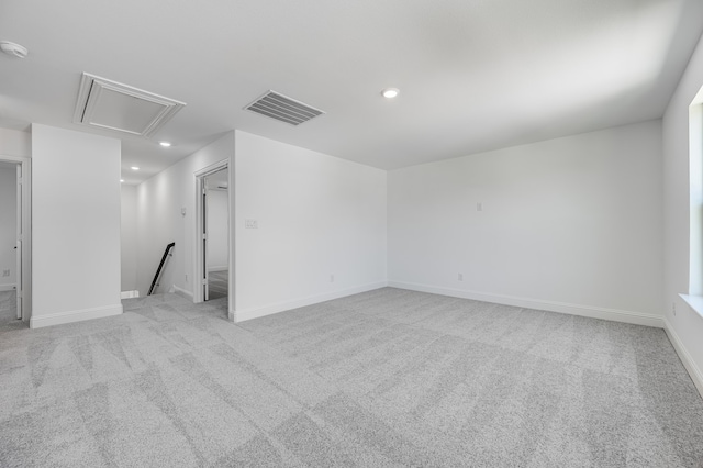 1538 Ginger Ln, Argyle, TX 76226 - unfurnished room with attic access, carpet, recessed lighting, and baseboards