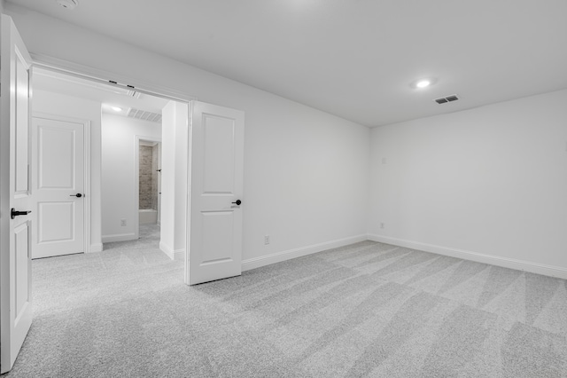 1538 Ginger Ln, Argyle, TX 76226 - spare room with light carpet, baseboards, and recessed lighting