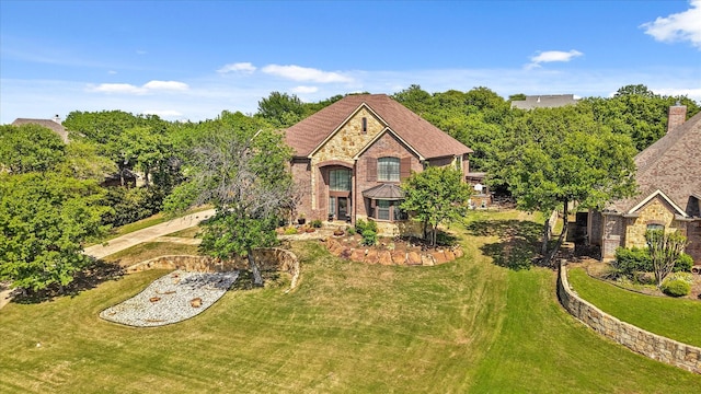 3604 Post Oak Trl, Corinth, TX 76210 - view of front of property featuring a front lawn