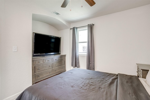 2520 Long Creek Ct, Granbury, TX 76049 - bedroom with baseboards, a ceiling fan, and visible vents