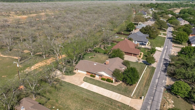 bird's eye view with a residential view