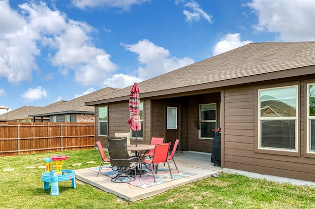 9449 Firedog Dr, Fort Worth, TX 76131 - view of yard with a patio area