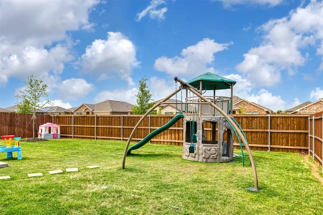 9449 Firedog Dr, Fort Worth, TX 76131 - view of playground featuring a fenced backyard