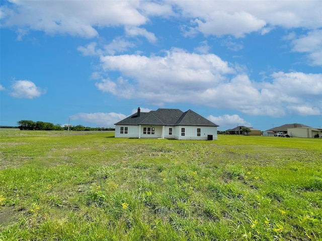 exterior space featuring a front lawn