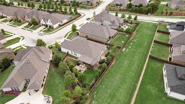 drone / aerial view with a residential view