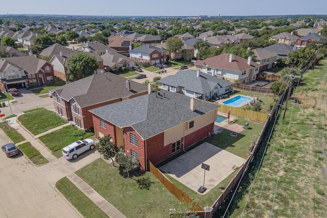 8202 Silverton Dr, Arlington, TX 76001 - bird's eye view featuring a residential view