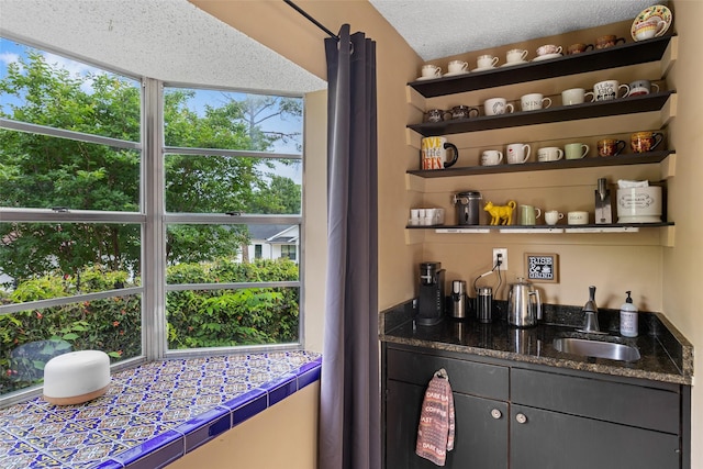 1803 Michael Ct, Arlington, TX 76010 - bar featuring a sink and a textured ceiling