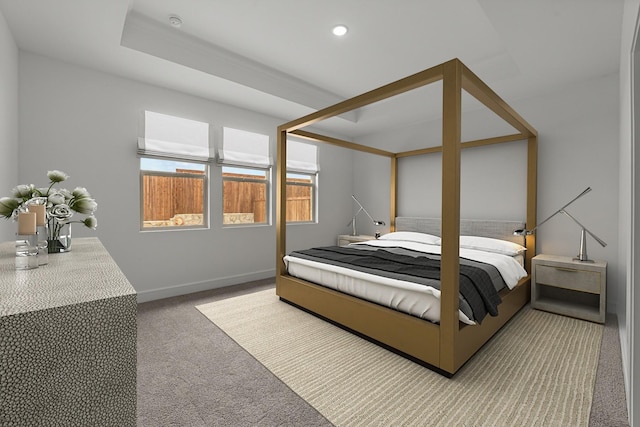 3616 Hickory St, Sherman, TX 75092 - carpeted bedroom with baseboards and recessed lighting