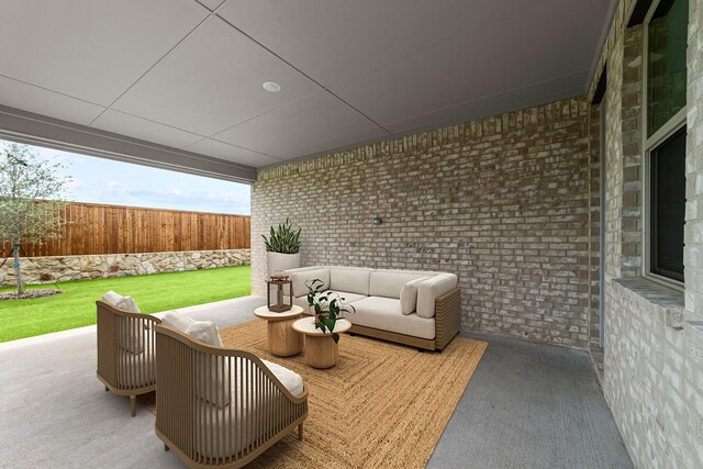 3616 Hickory St, Sherman, TX 75092 - view of patio featuring an outdoor hangout area