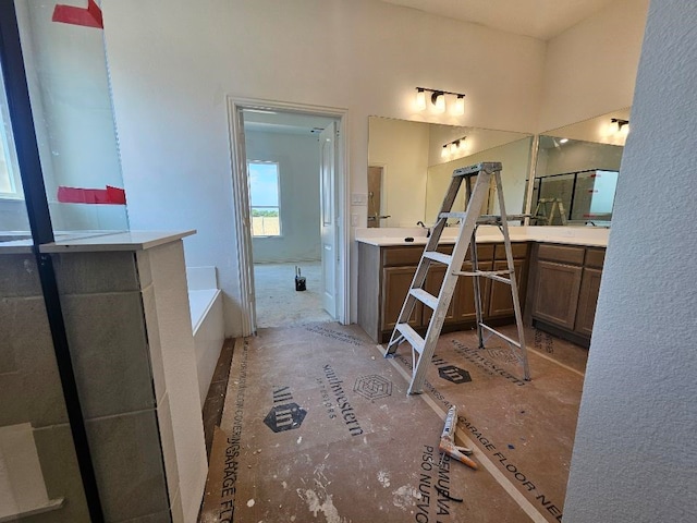213 Pilot Dr, Caddo Mills, TX 75135 - bathroom with a bath and vanity