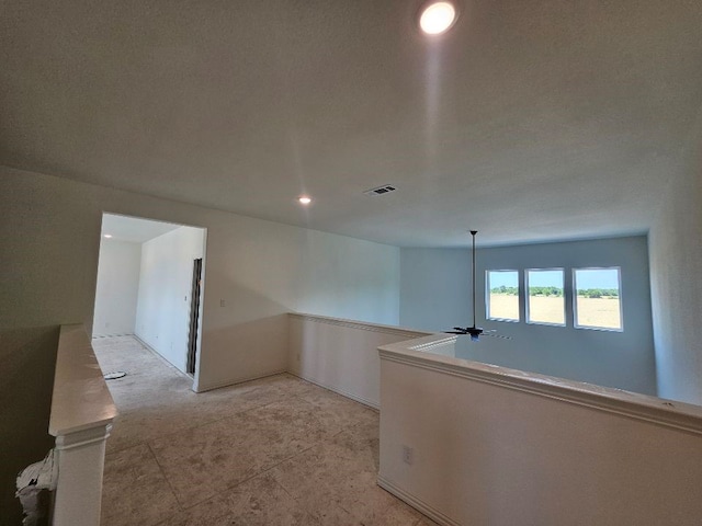 213 Pilot Dr, Caddo Mills, TX 75135 - hallway featuring recessed lighting and an upstairs landing