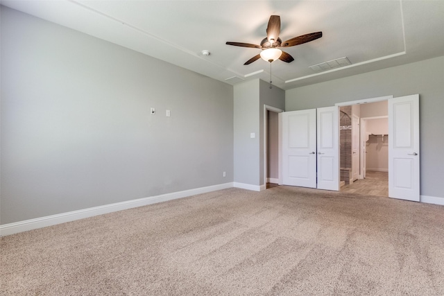 1624 Sweetwater Way, Celina, TX 75009 - unfurnished bedroom featuring carpet, a walk in closet, a closet, and a ceiling fan