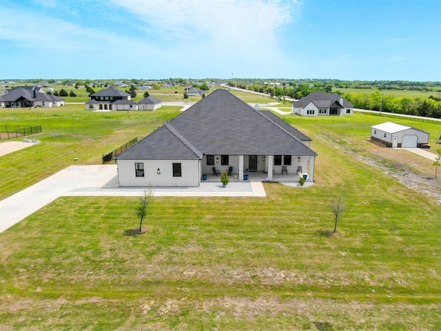 1515 Malone Dr, Royse City, TX 75189 - exterior space featuring roof with shingles and a front lawn