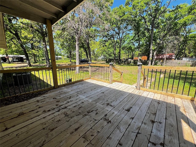 143 Lisa Layne St, Gun Barrel City, TX 75156 - deck with view of scattered trees