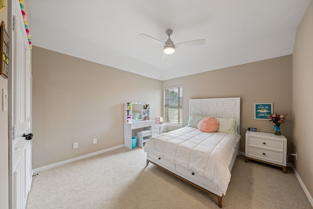 169 Yorkshire Dr, Heath, TX 75032 - carpeted bedroom with baseboards and a ceiling fan