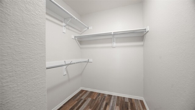 423 Murphy Rd, Burleson, TX 76028 - walk in closet with dark wood-style flooring