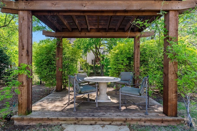 6615 Bluffview Dr, Frisco, TX 75034 - view of patio / terrace featuring outdoor dining space and a pergola