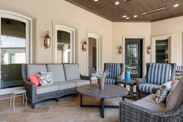 6615 Bluffview Dr, Frisco, TX 75034 - view of patio with an outdoor living space