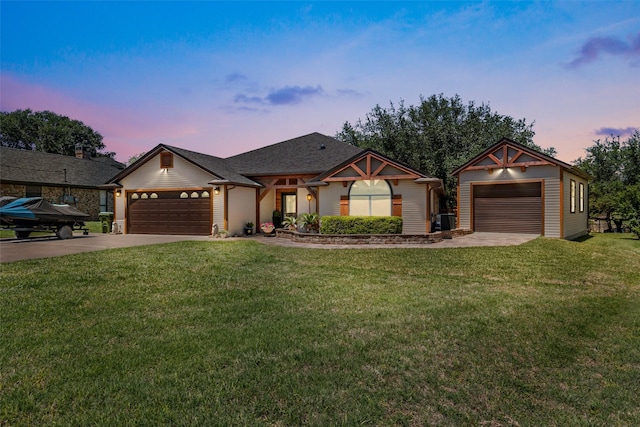 1412 Conejos Ct, Granbury, TX 76048 - ranch-style home featuring a front lawn and driveway