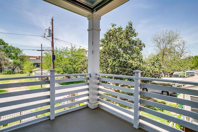 view of balcony