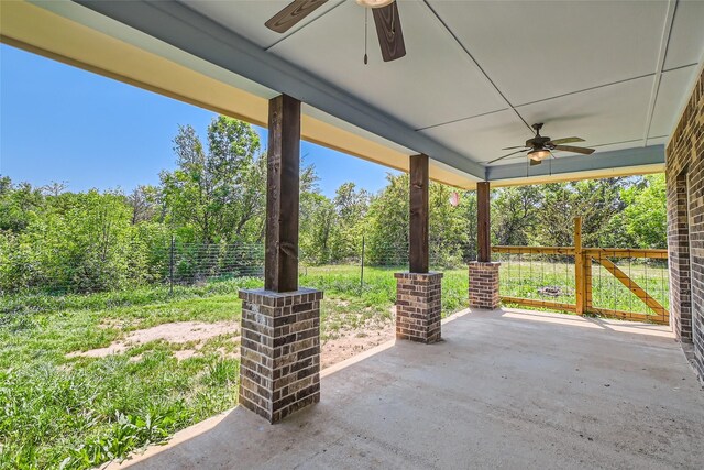 2001 Ryan Ct, Weatherford, TX 76085 - view of patio / terrace with fence