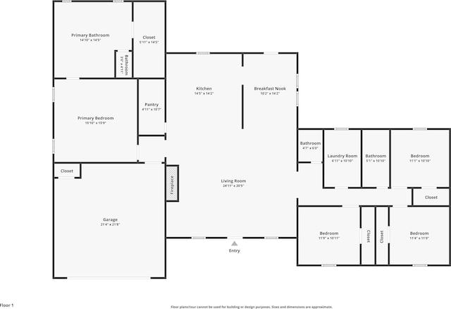 2001 Ryan Ct, Weatherford, TX 76085 - floor plan