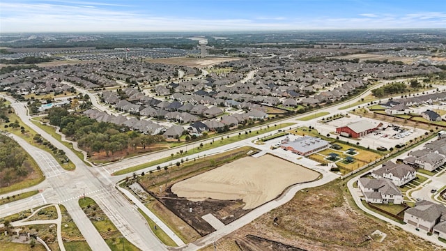 bird's eye view with a residential view