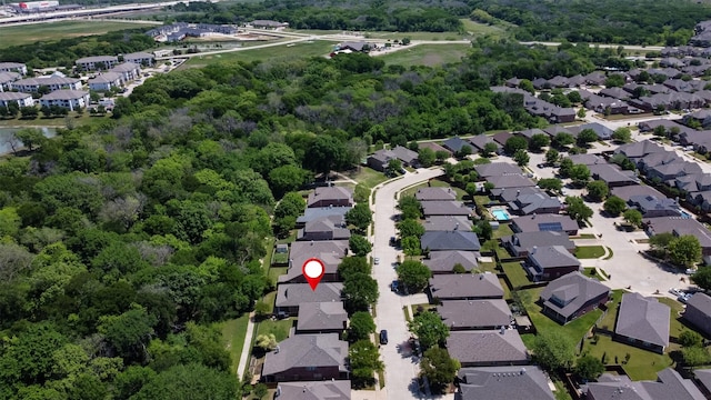 3945 Ringdove Way, Fort Worth, TX 76262 - aerial view of property's location with nearby suburban area