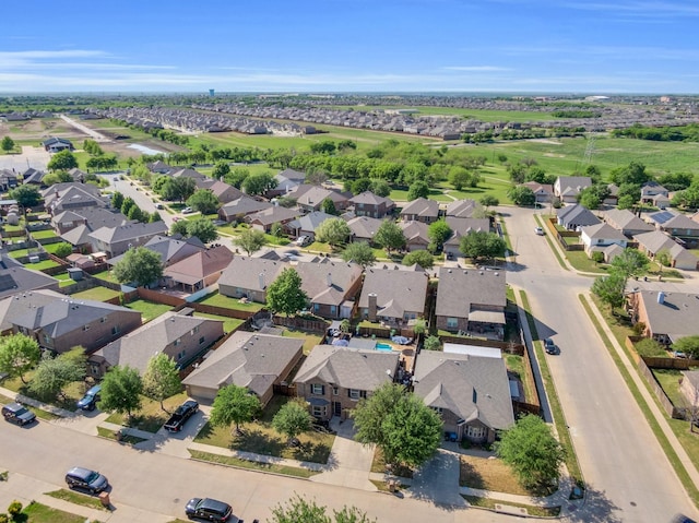 bird's eye view featuring a residential view