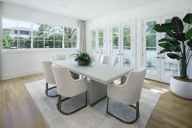 sunroom / solarium with french doors
