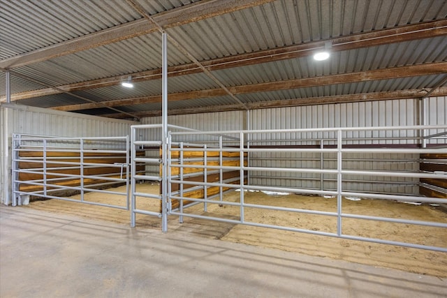 view of horse barn
