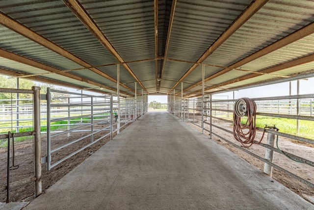 view of horse barn