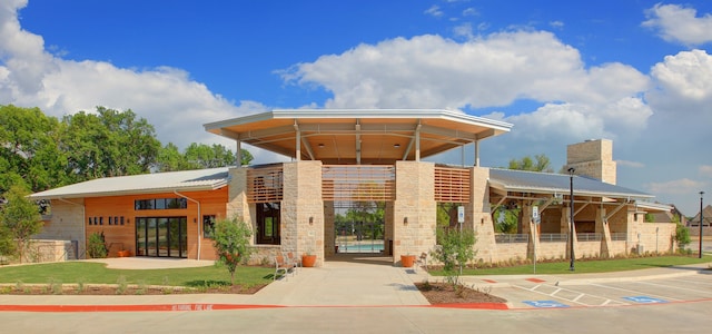 view of property featuring fence
