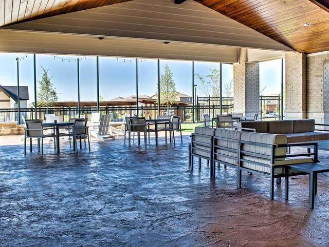 1005 Napier Way, Fort Worth, TX 76247 - view of patio featuring an outdoor hangout area, fence, and outdoor dining area