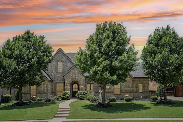 1011 Caribou Dr, Prosper, TX 75078 - french provincial home with brick siding and roof with shingles