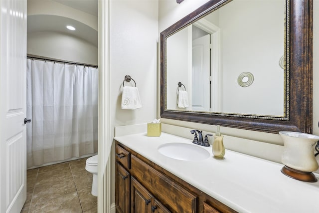 1011 Caribou Dr, Prosper, TX 75078 - bathroom featuring vanity and a shower with shower curtain