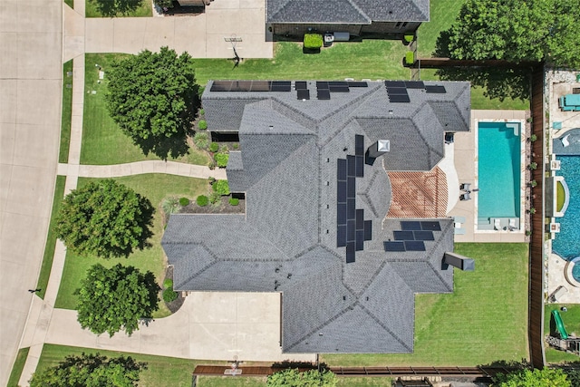 1011 Caribou Dr, Prosper, TX 75078 - aerial view of a pool area