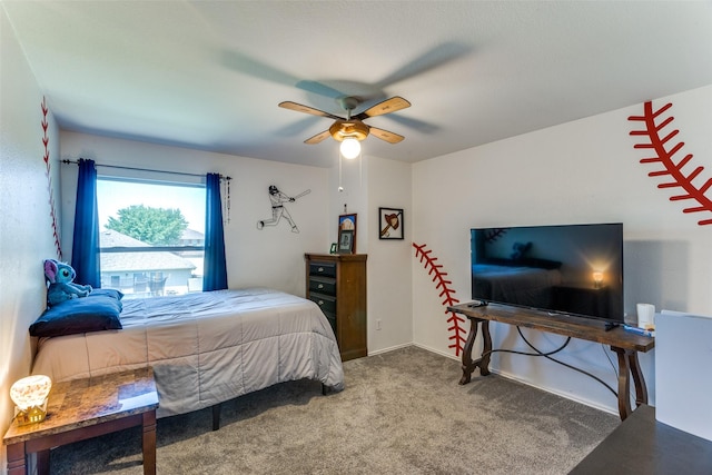 4505 Pangolin Dr, Fort Worth, TX 76244 - bedroom with carpet flooring and ceiling fan