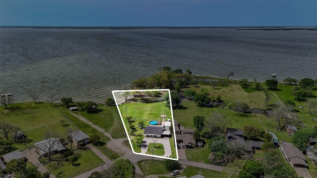 868 Briggs Blvd, East Tawakoni, TX 75472 - birds eye view of property featuring a water view