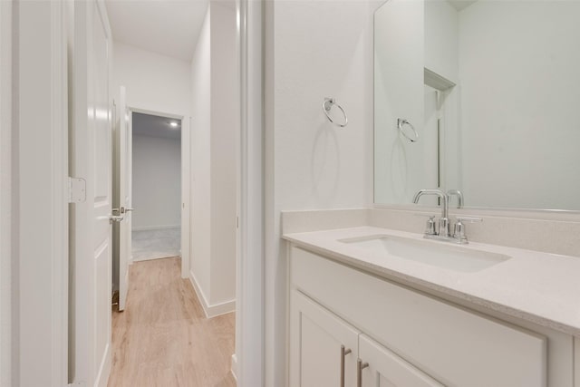 440 Lone Star Dr, Justin, TX 76247 - bathroom with wood finished floors and vanity